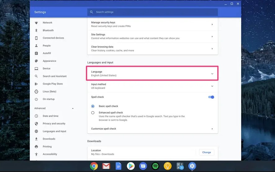 4. How to Manage your Chromebook Languages2